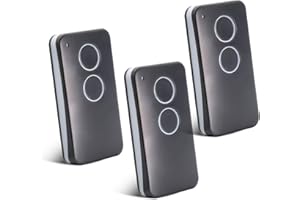 LUIRSAY 3 puertas de control remoto compatibles con V2 Phox 2, mando a distancia universal de 433,92 MHz, 2 canales, mando a distancia para V2 Phoenix 2, V2 Phoenix 4, V2 TXC, V2 TRC, V2TSC4, V2 HAND