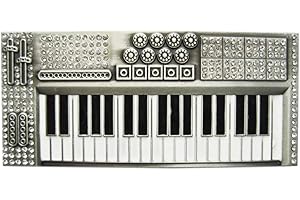 JEAN'S FRIEND Bling Bling Rhinestones Piano Music Belt Buckle Gurtelschnalle