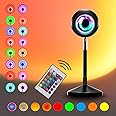 SOKHNA Sunset Projection Lamp,Romantic Sunset Projector,Rainbow Projection Night Light,16 Colors with Remote Control,Lamp for Girlfriend