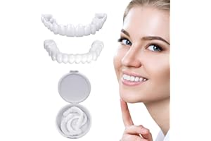 Tadipri 1 Pare Carillas Dentales Dientes Postizos Temporales De Superior E Inferior Dientes Fundas Dentales Para Cubrir Dientes Picados Con Pinzas