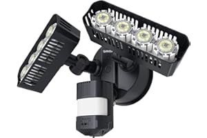 ‎SANSI SANSI Außenstrahler mit Bewegungsmelder, 3600lm, 5000K Tageslichtweiß LED Sicherheitslicht, 36W Superhell Außenleuchte mit Bewegungsmelder, IP65 Wasserdichtes Außen-Sicherheitsbeleuchtung, Schwarz