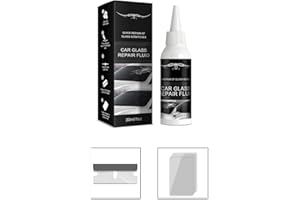 ERZU Kit di riparazione parabrezza auto incrinato resina, liquido di riparazione del vetro, colla per polimerizzazione fai da te per auto (kit da 30 ml/50 ml)
