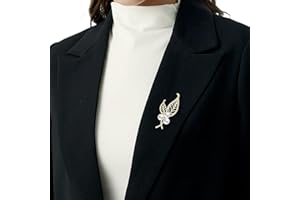 Wendalern Broche Hoja De Perla Broche De Oro Hueco Hojas Broche Clásico Circonio Cúbico Hoja Ramillete Broche De Imitación Perla Cristal Solapa Broche Bufanda Chal Ropa Accesorios Joyería Para Mujeres