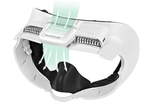 KKCOBVR K3 Facial Interface Fan with Leather Face Pad Compatible with Meta Quest3, Relieve Lens Fogging and Fits Use with Quest 3 Head Strap