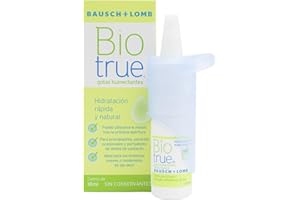 Biotrue Bausch + Lomb gotas hidratantes 10ml compatible con lentes de contacto