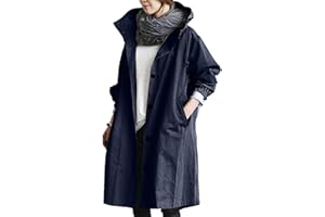 Fulidngzg Veste de pluie pour femme - Grandes tailles - Longue veste coupe-vent, ultra légère et fine avec capuche pour sport, randonnée, extérieur, été