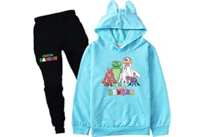 Ylelwoae Kids Banban Hoodie+Pants Set Horror Games Banban Character Gamer Gifts