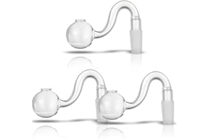 FRESILKORA 3PCS 14mm Glass Oil Burner Male Glass Tubes, High Borosilicate Glass Adapter for Water Pipe, Aromatherapy, or Lab Applications (3PCS 14mm)