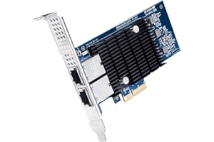 ipolex 10GbE PCIE Scheda di Rete X550-T2 - ELX550AT2 Chip, 10 Gigabit Converged Scheda Rete Ethernet PCI Express X4 LAN Adattatore, Dual RJ45 Ports (NIC) per Windows Server, Linux, VMware ESX