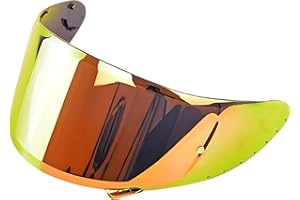 Guajiro - Visera Compatible con SHOEI CWR | NXR - RYD - X-Spirit III - Z7 - Rf1200 - X14 | Pantalla Casco Moto con Soporte Pinlock Antivaho y Sistema Tear-Off | Policarbonato Reforzado (Rojo)