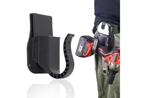 EULBEVOLI Cordless Drill Holster,Multifunctional Belt Holder with Safety Rope,Crush And Fall Resistant,Anti Drop Drill Hook,for Cordless Impact Drills And Wrench Tools
