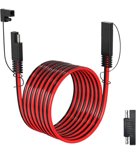 2 Stück SAE Verlängerungskabel 14AWG - SAE Auf SAE 30cm Für Motorrad Auto Solar