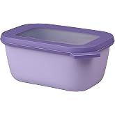 Mepal - Multi Bowl Cirqula Rectangular - Kapaklı saklama kabı - Buzdolabı i&ccedil;in hava ge&ccedil;irmez saklama kutusu, mikrodalga fırın