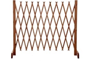 TERRE JARDIN - Barrière de Sécurité Extensible, de 27 à 190 x 120 cm - Barriere de Securite Enfant, Chien sans Perçage en Bois - Barrière Protection Extensible, Rétractable, Enfants, Animaux