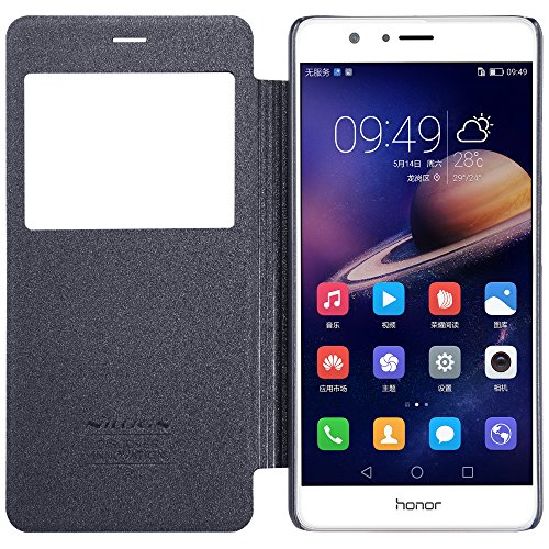 Huawei Honor V9 Hülle, IVSO Hohe Qualität Advanced Shock Absorption Technology Case Folio Tasche Cover für Huawei Honor V9 / Huawei Honor 8 Pro Smartphone (Für Huawei Honor V9, Schwarz) - 3