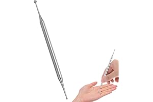 CLOUDLINK Acupuncture Pen 1PCS Dual Head Facial Reflexology Tools Stainless Steel Acupressure Pen Portable Deep Tissue Reflexology Tools forTension & Headache Relief
