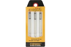CUESOUL TERO AK7 en Arbre de fléchette en Carbone/Tige Télescopique de Printemps intégrée,Ensemble de 3 pcs