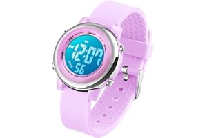 VenSten Kids Digital Sport Waterproof Watch for Girls Boys, Kid Sports Outdoor LED Electrical Watches with Luminous Alarm Stopwatch Child Wristwatch