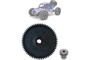 GENERIC Metal/Steel Spur Gear 62T + FREE 17T Pinion Compatible with Outlaw VRX DT5 Integy Quanum