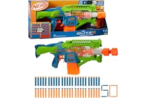Zautomatyzowana wyrzutnia strzałek Nerf Elite 2.0 Double Punch, szybko zmieniające się lufy, 50 strzałek Nerf Elite, dwa 10-strzałkowe magazynki, wiek: od 8 lat
