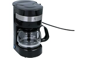 All Ride Ekspres do kawy 24 V – akumulatorowy ekspres do kawy 0,65 l – do samochodów osobowych i ciężarowych – ekspres przelewowy – blokada kapania – funkcja utrzymania ciepła – czarny