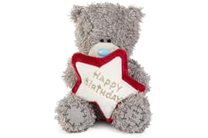 ME TO YOU BEAR Me to You Tatty Teddy Plush 10cm-High Birthday Bear With Embroidered Star - Official Collection, Grey