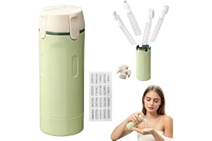 4 i 1-resepack silikon vätskebehållare set, återanvändbara och påfyllningsbara resedispenserflaskor för schampo, lotion och d