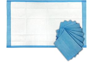 BodyMed Einwegunterlage, 58,4 x 91,4 cm, 10 Unterlagen, Standard-Saugfähigkeit - diskret, atmungsaktiv und leicht - saugfähig, Inkontinenzschutz für Erwachsene, Babys, Kinder, Haustiere