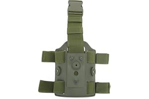 Huenco Jambe Tactique Leggings Tactical Legging Device Jambe Pistolet Holster avec Jambe Réglable Double Strap