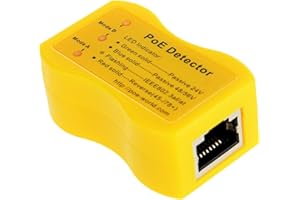 ZHANGQING PoE Detector Ethernet Cable Detect Test Tool for Method & Approximate Voltage of PoE Switch, PoE Detector Tool Apply for Passive Injector 802.3af/802.3at/802.3bt 568A 568B