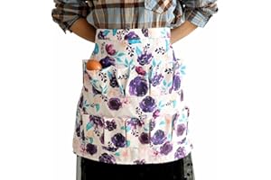 BetterJonny Egg Apron for Fresh Eggs, Egg Collecting Apron with Deep Pockets Chicken Egg Apron for Women Egg Baskets Holder Apron Egg Carrier Canvas Apron for Housewife Farmhouse, Multicolor, 21 * 18