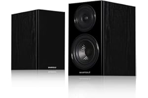 Wharfedale Diamond 12.1 Bookshelf or Standmount Speakers (Black Oak)