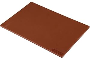 Hygiplas LDPE Chopping Board, Brown Colour Coded - Vegetable Prep, Standard Size: 12(H) x 450(W) x 300(L)mm, Low Density Polyethylene, Non-Porous Prevents Flavour / Odour Absorption, J256