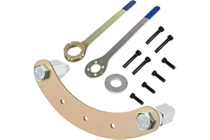 BONBO Crank Pulley Wrench Holder Tool with Screws & Engine Cam Gear Lock/Camlock Tool Kit & Intake/Exhaust Cam Sprocket Wrench Tool Fits for Subaru STD