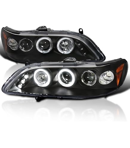 Chrome Headlight Pair For 1998-2002 Honda Accord - Driver & Passenger Side