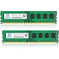 DDR3 1600 UDIMM PC3 12800U 16GB (2x8GB) RAM, DDR3 1600MHz 8GB 2Rx8 PC3 12800U 240-Pin CL11 1.5V Desktop Memory