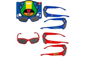 Ferro Stars Okulary przeciwsłoneczne w kolorze niebieskim i czerwonym od Brawl Models wiek od 3 do 12 lat 2 sztuki razem z kolorem, brawl okulary przeciwsłoneczne