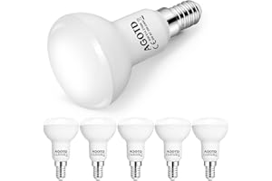 AGOTD Lampadine LED E14 Riflettore R50, 6W Lampadina Equivalenti a 50W, 470LM Luce Bianca Calda 2700K Non Dimmerabile, Confezione da 6 Pezzi
