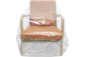 Aoblok Cubiertas de plástico para sillas de almacenamiento móvil, impermeables, a prueba de polvo, bolsas móviles transparentes para sillones o reclinadores, extra grandes 165 x 107 x 86 cm (silla)