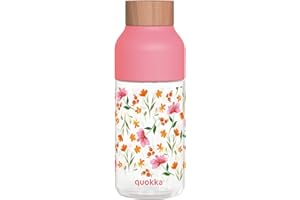 Quokka ICE PINK FLOWERS | FLASCHE AUS ECOZEN HERGESTELLT 570 ML