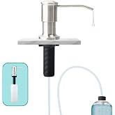 Kitchen Soap Dispenser 500 ml, Stainless Steel Undercounter | Dispenser Detergent Sink with Pump 360&deg;, Top Filling for Kitche