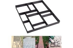 GOTOTOP Paving Moulds Garden Driveway Mould Cement Mould Reusable for Garden Courtyard Patio and Walking 45X40X4cm