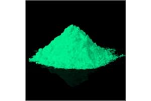 lumentics Sovrapprezzo fluorescente polvere verde - Colore UV pigmenti luminescenti al buio. 40g fosforescente, fluorescente, autoluminoso pigmenti a luce nera per resina, lacca e epossidico.