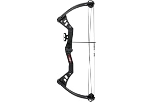 Strongbow Besra - Compound Bow, Black, 11.34 kg, 20.5 Inches, Right-Handed, Beginner, Archery