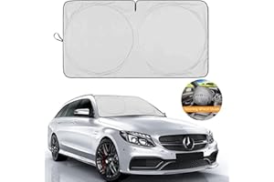 ‎BIG ANT Hippo Auto Sonnenschutz, Sommer Sonnenschutz Auto Frontscheibe Auto Sonnenblende für Windschutzscheibe Faltbarer Sonnenschirm Auto UV Schutz Universal für Auto, SUVs (S)