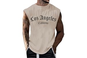 GLÜCKSVOGEL Tank Top Herren Muskelshirts Ärmelloses Sport Tshirts Tanktop Achselshirts Unterhemd Herren Sommer Schnelltrocknendes Funktionsshirt Atmungsaktiv Fitness Shirt Trägershirts Weste Tee mit Print