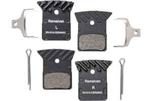 REMEIVEN Pastiglie freno bici con aletta di raffreddamento, pastiglie freno bicicletta per Shimano 105 / GRX / SLX M7100 / XTR M9100 / DEORE XT M8100 / DURA-ACE/ULTEGRA/TIAGRA/METREA, 2 paia
