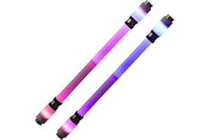 Zonon 2 Penne Spinning LED per Dita con Rivestimento Antiscivolo Spinner per Studenti Intrattenimento, Senza Refill (Nero, Stile Semplice)