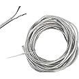 OMIGA 10 Meter Transparent Electric Cable Transparent Electrical Wire 0.75 mm² PVC Mains Electrical Cable for Installing Low-Power Household Appliances Extension Cables
