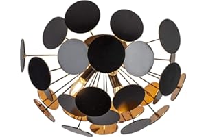 Trio Leuchten Discalgo Lampa, Czarny, 54 x 54 x 30 cm